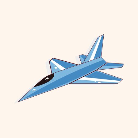 airplane theme elements vectorのイラスト素材