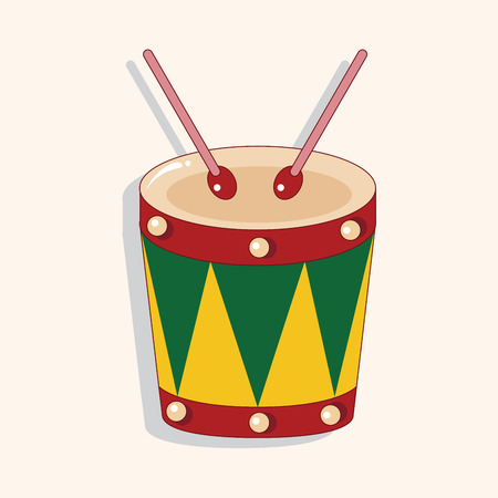 music drum theme elements vectoのイラスト素材
