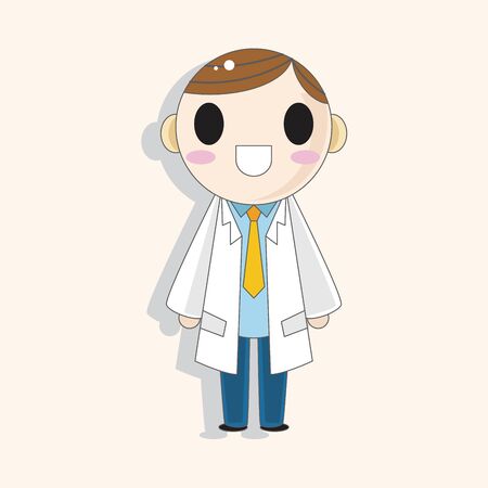 hospital theme doctor elements vectorのイラスト素材
