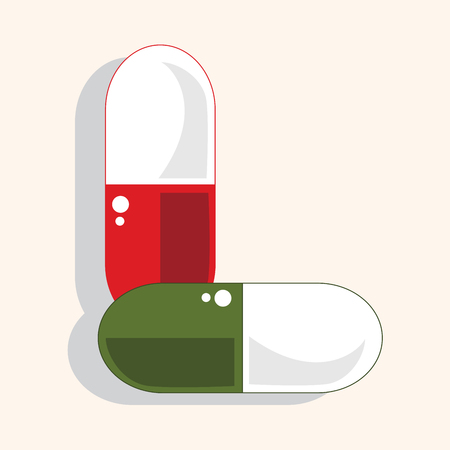 hospital theme medicine elements vectorのイラスト素材