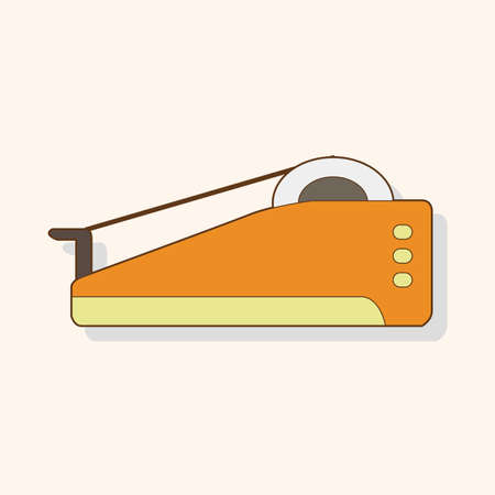 stationary tape dispenser theme elements vectorのイラスト素材