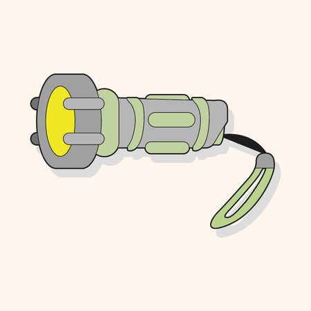 work tool flashlight theme elements vectorのイラスト素材