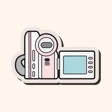 video camera theme elements vector,epsのイラスト素材