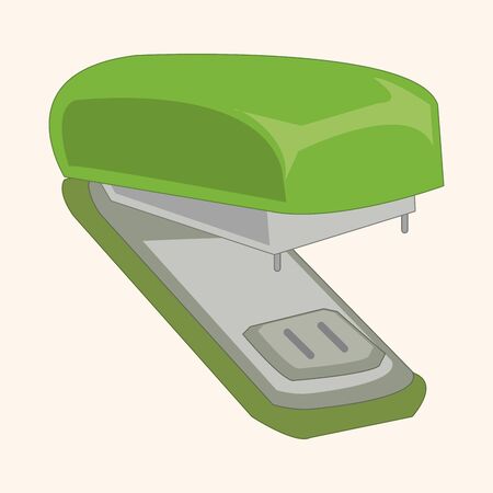 stationary stapler theme elements vectorのイラスト素材