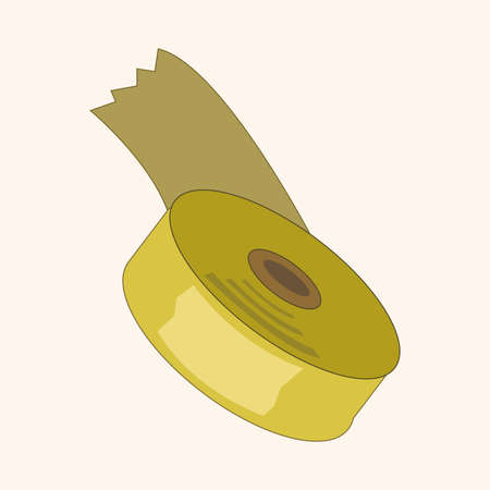 stationary tap theme elements vectorのイラスト素材