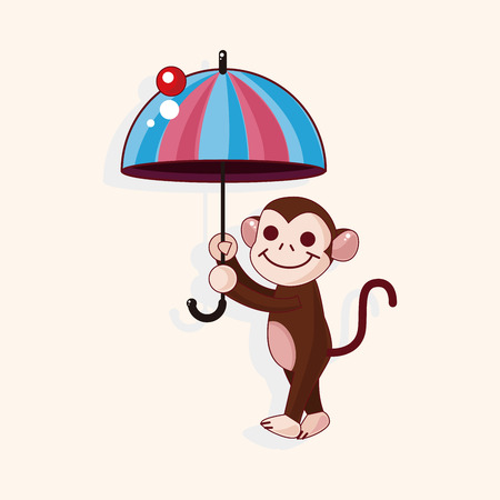 circus animal theme elements vector,epsのイラスト素材