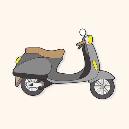 transportation motor theme elements vector, のイラスト素材
