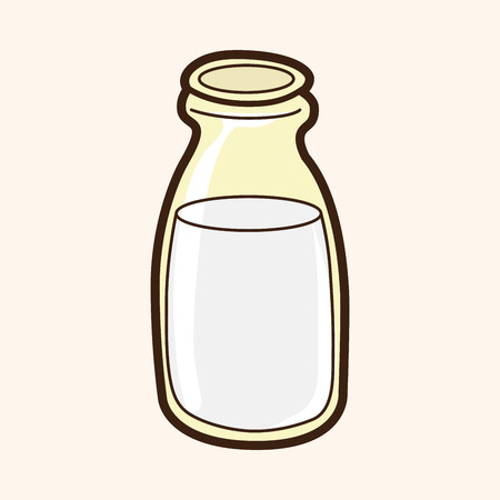 milk theme elements vectorのイラスト素材