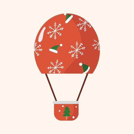 style hot air ballon theme elements vectorのイラスト素材