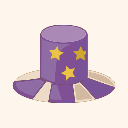 circus props theme elements vectorのイラスト素材