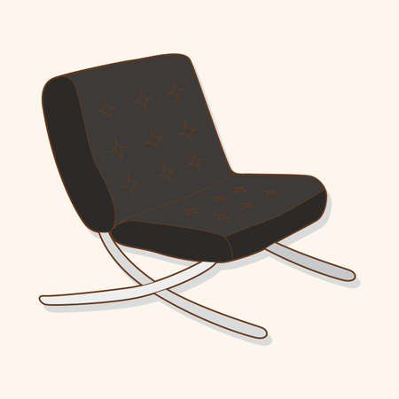furniture theme chair sofa elements vectorのイラスト素材