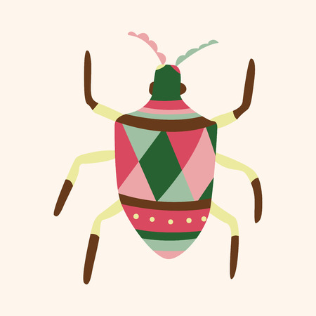 bug cartoon elements vectoのイラスト素材