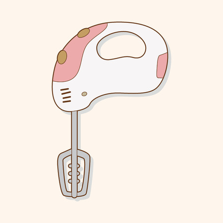kitchenware auto beater theme elements vectorのイラスト素材