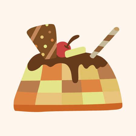 decorating cake theme elements vector,eps10のイラスト素材