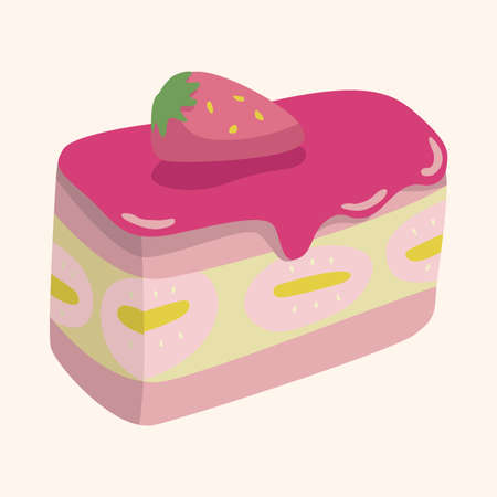 decorating cake theme elements vector,eps10のイラスト素材