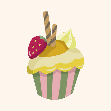 decorating cake theme elements vectorのイラスト素材