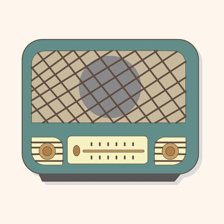 radio theme elements vectorのイラスト素材