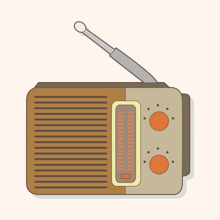 radio theme elements vectorのイラスト素材