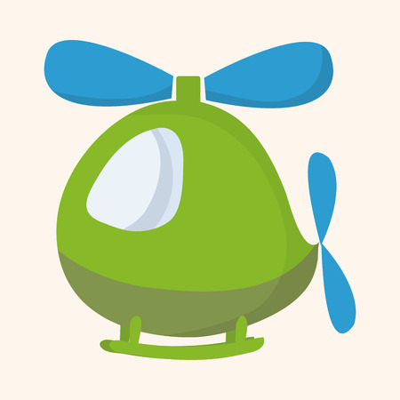 helicopter theme element vectorのイラスト素材