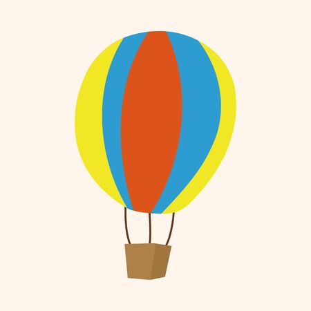 hot air ballon theme elements vector,epsのイラスト素材