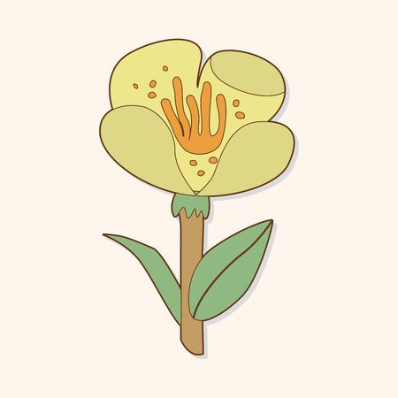 flower theme elements vectorのイラスト素材