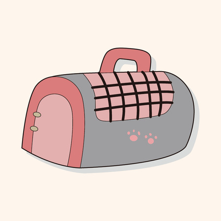pet equipment cage theme elements vector,epsのイラスト素材
