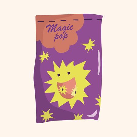 pack of candy theme elements vectorのイラスト素材