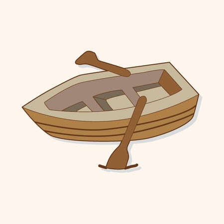 Transportation boat theme elements vectorのイラスト素材