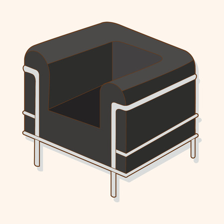 furniture theme chair sofa elements vectorのイラスト素材