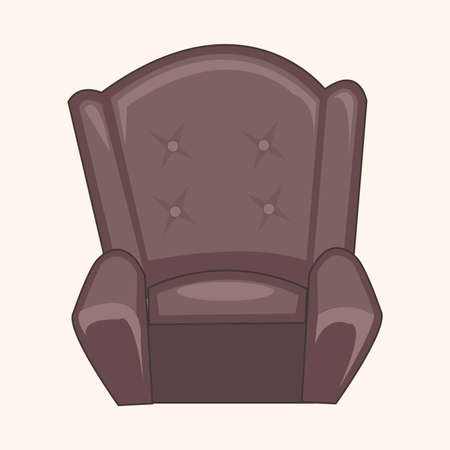 furniture theme chair sofa elements vectorのイラスト素材