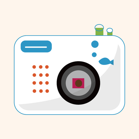 camera theme elements vector,epsのイラスト素材