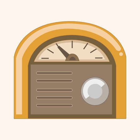 radio theme elementのイラスト素材