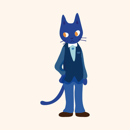 cat theme elementのイラスト素材