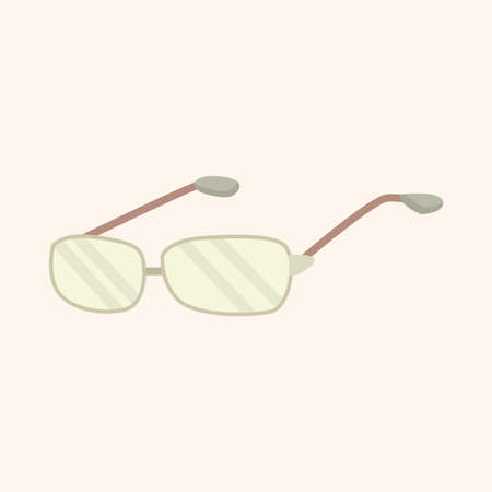 glasses theme elementのイラスト素材