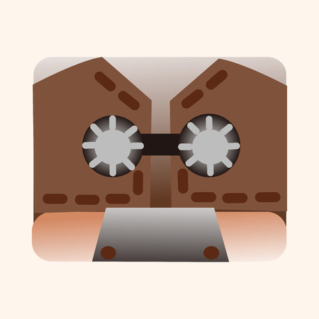 Audiotape theme elementのイラスト素材
