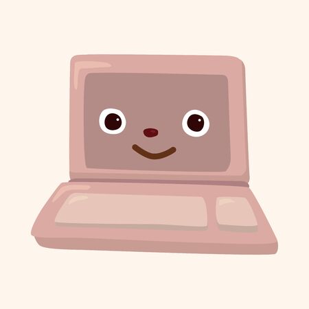 computer theme elementのイラスト素材