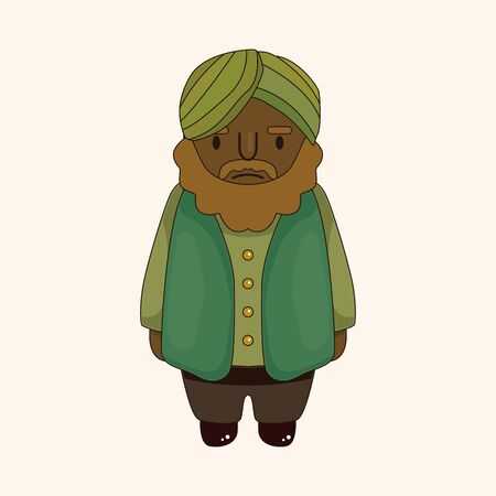 indian people theme elements vector,epsのイラスト素材