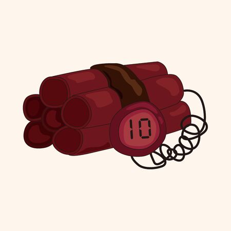 bomb theme elementのイラスト素材
