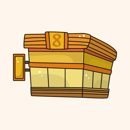 shop store theme elementのイラスト素材