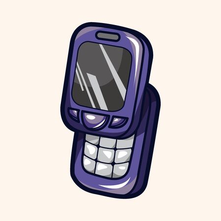 cellphone theme elementのイラスト素材