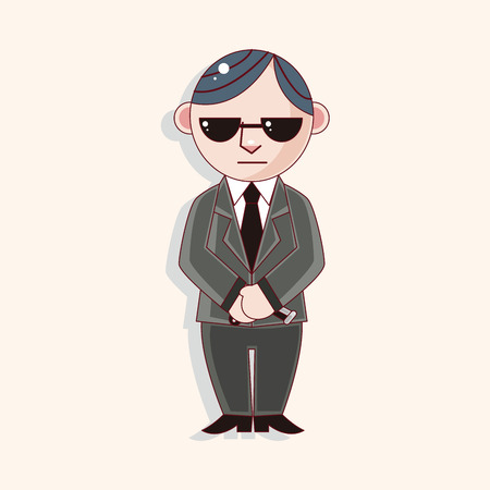 mafia theme elementのイラスト素材