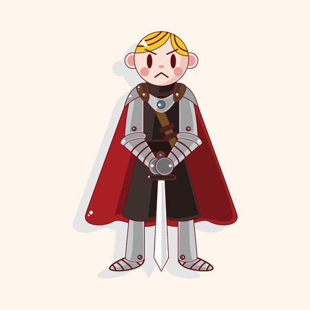 knight theme elementのイラスト素材