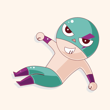 Wrestler theme elementのイラスト素材