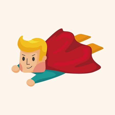 super hero theme elementのイラスト素材