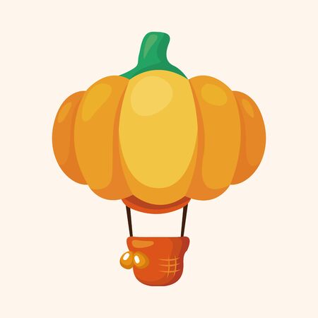 style hot air balloon theme elementsのイラスト素材