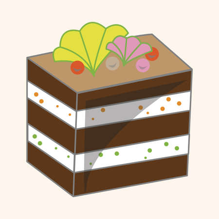 decorating cake theme elements vector,eps10のイラスト素材