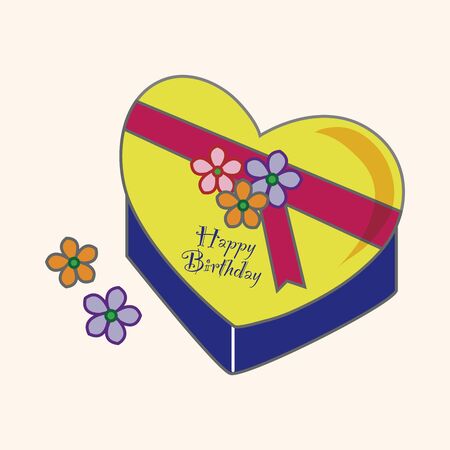 decorating cake theme elementのイラスト素材