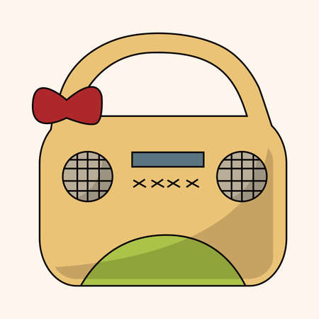radio theme elementのイラスト素材