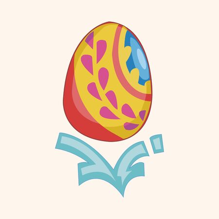 easter painting egg theme elements vector,epsのイラスト素材