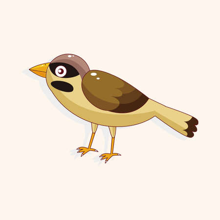 bird cartoon theme elements vector,epsのイラスト素材